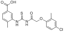 3-[[[[(4- 클로로 -2- 메틸 페녹시) ACETYL] 아미노] THIOXOMETHYL] 아미노] -4- 메틸-벤조 익산