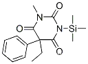5-エチル-1-メチル-5-フェニル-3-(トリメチルシリル)-1,3-ジアジナン-2,4,6-トリオン