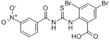 3,5-디브로모-2-[[[(3-니트로벤졸)아미노]티옥소메틸]아미노]-벤조산