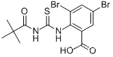 3,5-DIBROMO-2-[[[(2,2-DIMETHYL-1-OXOPROPYL)아미노]티옥소메틸]아미노]-벤조산