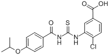 4-클로로-3-[[[[4-(1-메틸에톡시)벤조일]아미노]티옥소메틸]아미노]-벤조산