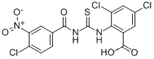 3,5-DICHLORO-2-[[[(4-CHLORO-3-NITROBENZOYL)AMINO]THIOXOMETHYL]AMINO]-벤조산