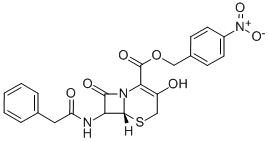 (6R)-3,8-dioxo-7t-(2-phenyl-acetylamino)-(6rH)-5-thia-1-aza-bicyclo[4.2.0]octane-2ξ-carboxylicacid4-nitro-benzylester