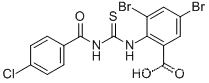 3,5-DIBROMO-2-[[[(4-클로로벤조일)아미노]티옥소메틸]아미노]-벤조산