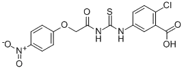 2- 클로로 -5-[[[[(4-NITROPHENOXY) ACETYL] AMINO] THIOXOMETHYL] AMINO] -BENZOIC ACID