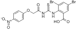 3,5-디브로모-2-[[[[(4-니트로페녹시)아세틸]아미노]티옥소메틸]아미노]-벤조산