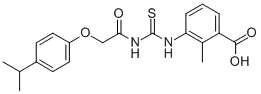 2-메틸-3-[[[[[4-(1-메틸에틸)페녹시]아세틸]아미노]티옥소메틸]아미노]-벤조산
