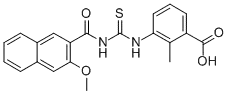 3-[[[[(3-메톡시-2-나프탈레닐)카르보닐]아미노]티옥소메틸]아미노]-2-메틸-벤조산