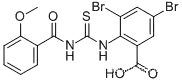 3,5-디브로모-2-[[[(2-메톡시벤조일)아미노]티옥소메틸]아미노]-벤조산