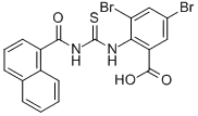 3,5-DIBROMO-2-[[[(1-NAPHTHALENYLCARBONYL)아미노]티옥소메틸]아미노]-벤조산