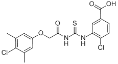 4-클로로-3-[[[[(4-클로로-3,5-디메틸페닐페녹시)아세틸]아미노]티옥소메틸]아미노]-벤조산