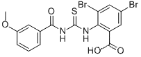 3,5-디브로모-2-[[[(3-메톡시벤조일)아미노]티옥소메틸]아미노]-벤조산