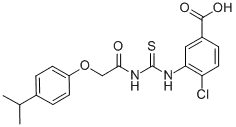 4-클로로-3-[[[[[4-(1-메틸에틸)페녹시]아세틸]아미노]티옥소메틸]아미노]-벤조산