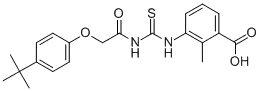 3-[[[[[4-(1,1-디메틸에틸)페녹시]아세틸]아미노]티옥소메틸]아미노]-2-메틸-벤조산