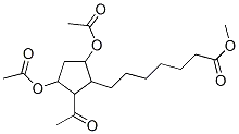 2-아세틸-3,5-비스(아세틸옥시)사이클로펜탄헵탄산 메틸 에스테르