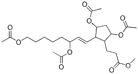 3,5-비스(아세틸옥시)-2-[3,8-비스(아세틸옥시)-1-옥테닐]사이클로펜탄프로판산 메틸 에스테르