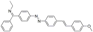 N-[[4-[[4-[2-(4-메톡시페닐)에테닐]페닐]아조]페닐]페닐메틸렌]에탄아민