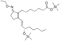 (13E,15S)-9-(エトキシイミノ)-15-(トリメチルシロキシ)プロスタ-8(12),13-ジエン-1-酸トリメチルシリル