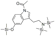 N,N-비스(트리메틸실릴)-1-아세틸-5-[(트리메틸실릴)옥시]-1H-인돌-3-에탄아민