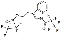ペンタフルオロプロパン酸2-[1-(2,2,3,3,3-ペンタフルオロ-1-オキソプロピル)-1H-インドール-3-イル]エチル