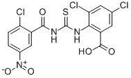 3,5-DICHLORO-2-[[[(2-CHLORO-5-NITROBENZOYL)AMINO]THIOXOMETHYL]AMINO]-벤조산