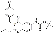 카르밤산, [3-[(4-클로로페닐)메틸]-3,4-디히드로-4-옥소-2-프로필-6-퀴나졸리닐]-, 1,1-디메틸에틸 에스테르(9CI)