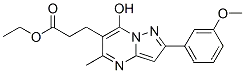피라 졸로 [1,5-a] 피리 미딘 -6- 프로판 산, 7- 히드 록시 -2- (3- 메 톡시 페닐) -5- 메틸-, 에틸 에스테르 (9Cl)
