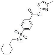 벤즈아미드, 4-[[(시클로헥실메틸)아미노]술포닐]-N-(4-메틸-2-티아졸릴)-(9CI)
