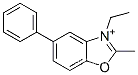 3-에틸-2-메틸-5-페닐벤족사졸륨