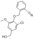 2-[2-클로로-4-(히드록시메틸)-6-메톡시페녹시메틸]벤조니트릴
