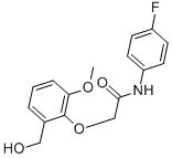 아세트아미드, N-(4-플루오로페닐)-2-[2-(히드록시메틸)-6-메톡시페녹시]-