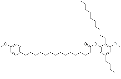 15-(4-메톡시페닐)펜타데칸산 2-데실-3-메톡시-5-펜틸페닐 에스테르