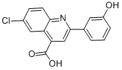 6- 클로로 -2- (3- 하이드 록시-페닐)-퀴놀린 -4- 카복실산