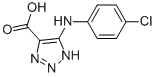 5-[(4-Chlorophenyl)amino]-1H-1,2,3-triazole-4-carboxylic산