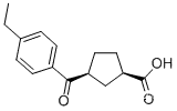 CIS-3- (4-ETHYLBENZOYL) 사이클로 펜탄 -1- 카복실산