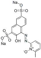 6-メチル-2-[2-ヒドロキシ-3,6-ビス(ソジオスルホ)-1-ナフチルアゾ]ピリジン1-オキシド