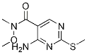 5-피리미딘카르복사미드, 4-아미노-N-메톡시-N-메틸-2-(메틸티오)-