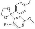 2-브로모-4'플루오로-5-메톡시벤조페논 에틸렌 케탈