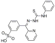 3-[[2-[(フェニルアミノ)チオキソメチル]ヒドラゾノ]-2-ピリジニルメチル]ベンゼンスルホン酸