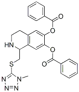 6,7-이소퀴놀린디올, 1,2,3,4-테트라히드로-1-[[(1-메틸-1H-테트라졸-5-일)티오]메틸]-, 디벤조에이트(에스테르)(9CI)