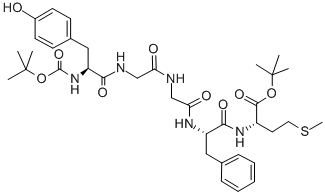 L-Methionine,N-[N-[N-[N-[N-[(1,1-dimethylethoxy)carbonyl]-L-tyrosyl]glycyl]glycyl]-L-phenylalanyl]-,1,1-dimethylethylester