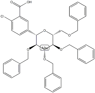 벤조산, 2-클로로-5-[2,3,4,6-테트라키스-O-(페닐메틸)-β-D-글루코피라노실]-