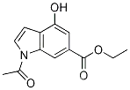 1-ACETYL-4-HYDROXY-6-INDOLE 카르복실산 에틸 에스테르