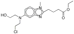5-[(2-클로로에틸)(2-하이드록시에틸)a미노]-1-메틸-1H-벤즈미다졸-2-부탄산 에틸 에스테르