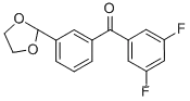 3,5-DIFLUORO-3 '-(1,3-DIOXOLAN-2-YL) 벤조 페논