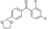 2,4-DIFLUORO-4 '-(1,3-DIOXOLAN-2-YL) 벤조 페논