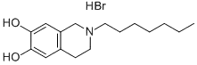 6,7-이소퀴놀린디올, 2-헵틸-1,2,3,4-테트라히드로-, 히드로브로마이드