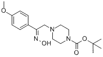 4-[2-HYDROXYIMINO-2-(4-METHOXY-PHENYL)-ETHYL]-PIPERAZINE-1-CARBOXYLIC ACID TERT-BUTYL 에스테르