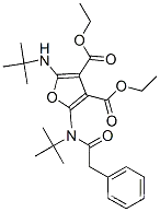 3,4-푸란디카르복실산, 2-[(1,1-디메틸에틸)아미노]-5-[(1,1-디메틸에틸)(페닐아세틸)아미노]-, 디에틸 에스테르(9CI)