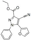 1H-피라졸-3-카르복실산, 4-시아노-5-(2-푸라닐)-1-페닐-, 에틸 에스테르